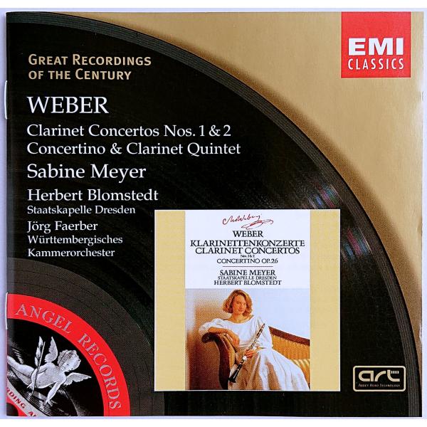 輸入盤／ウェーバー：クラリネット協奏曲第1番&amp;第2番、ほか収録／1984年&amp;1985年録音／リマスターこちらは2003年の発売ですディスクの再生面の縁に約5mmの長さのキズが1箇所あり（再生には影響のない程度です）／ジャケッ...