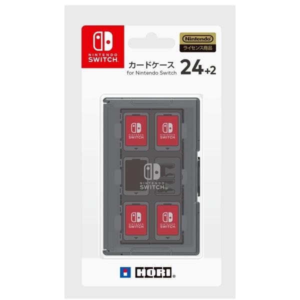 Switch カードケース24+2 for Nintendo ブラック : モトナワールド