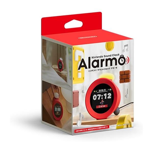[Release date: May 22, 2025]本体『Alarmo（アラーモ）』は、ゲームの世界で目覚める不思議な目覚まし時計です。■セット内容：・「ニンテンドーサウンドクロック Alarmo」本体・USBケーブル 1本・セーフティ...