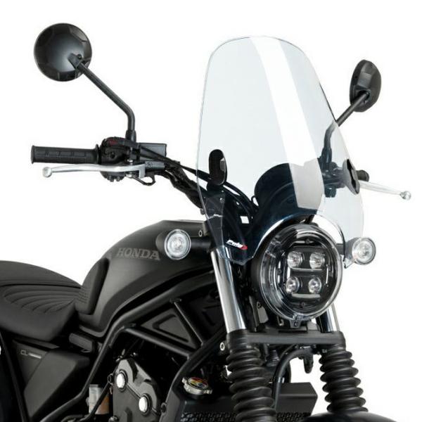 レブル/CL スクリーン カスタムII クリア Puig レブル,CL スクリーン カスタムII クリア Puig : モトパーツ バイク