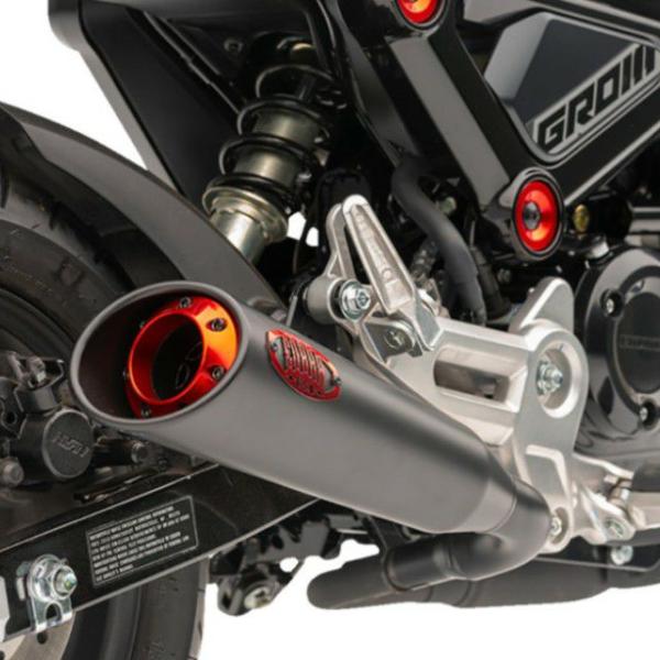 グロム マフラー　COBRA コブラ スリップオンマフラー ホンダ グロム 21- スリップオンマフラー ブラック レッドアクセント