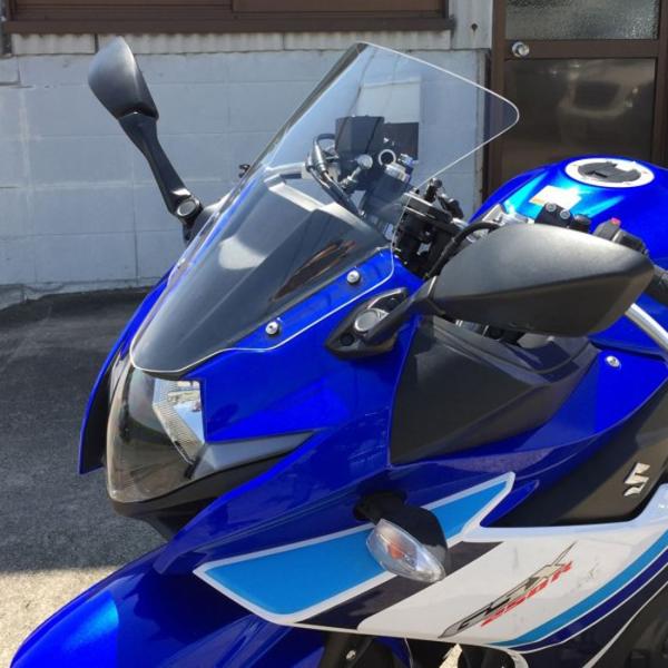 GSX250R用クリアシールド ACRY-Point motoparts_130011