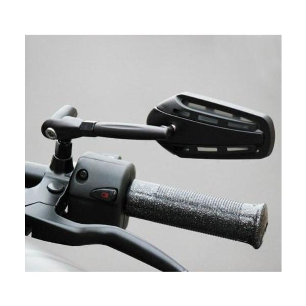 キジマ(KIJIMA) TECH01 ミラー ショートステー(110mm)　ブラック/ブラック