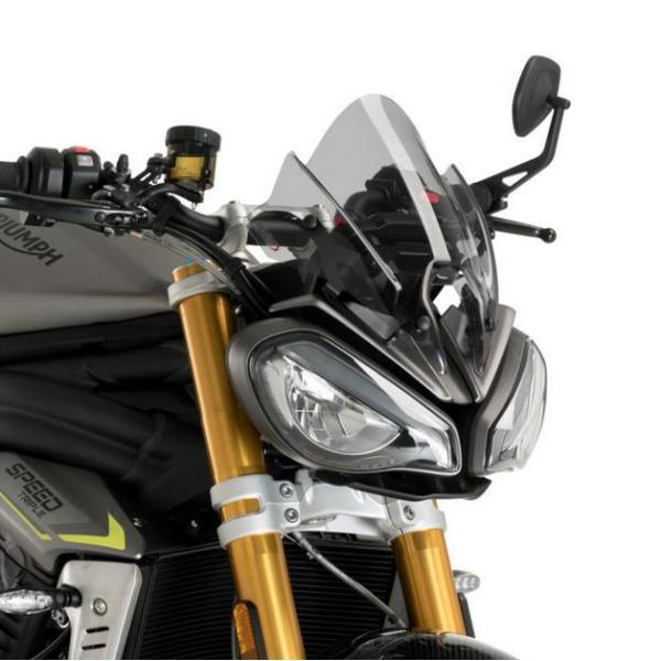 プーチ r1250rs スモークシールド‼️大幅値引き‼️ スピードトリプル1200RS スクリーン シールド スモーク プーチ
