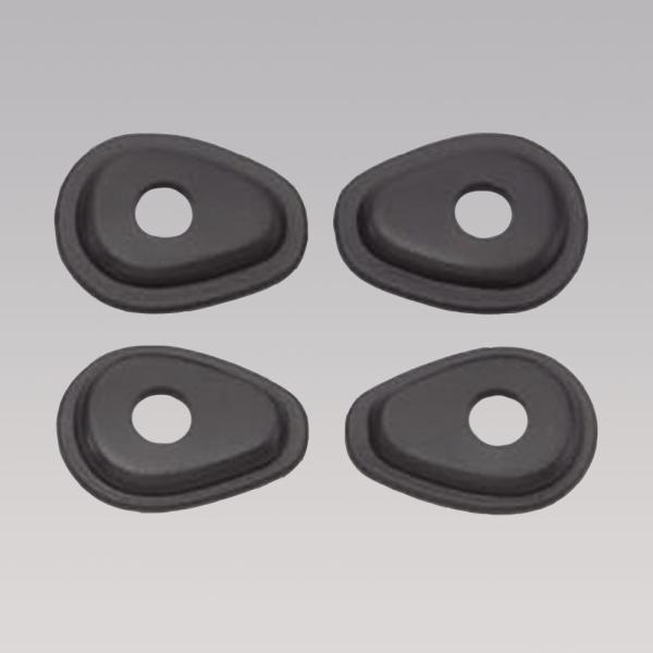 キジマ(KIJIMA) ウィンカーベースマウント ２個SET ブラック ヤマハ系用