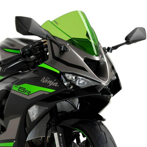 プーチzx6r 2024 レーシングスクリーン Z-Racing puig ZX-6R 24〜 Z-レーシングスクリーン グリーン Z-Racing Screen Green