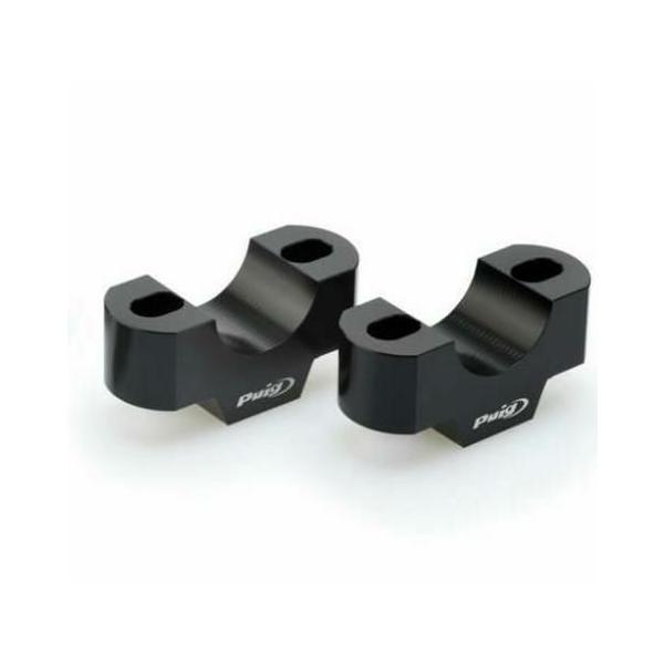 Puig ハンドルバーライザー 20mmアップ (32mmハンドルバー用) ブラック