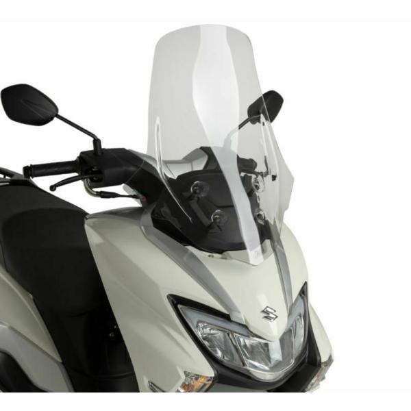 PUIG ツーリングスクリーン V-Techライン クリア SUZUKI バーグマン