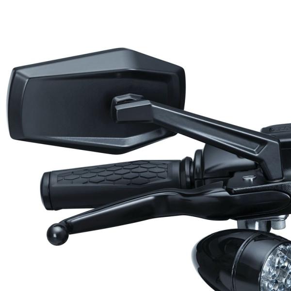 KURYAKYN ヘックスミラー サテンブラック : モトパーツ バイクカスタム