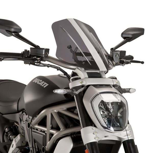 ducati diavel 1200 前期　プーチ スクリーン プーチ(Puig) ツーリングスクリーン スモーク DUCATI X-ディアベル