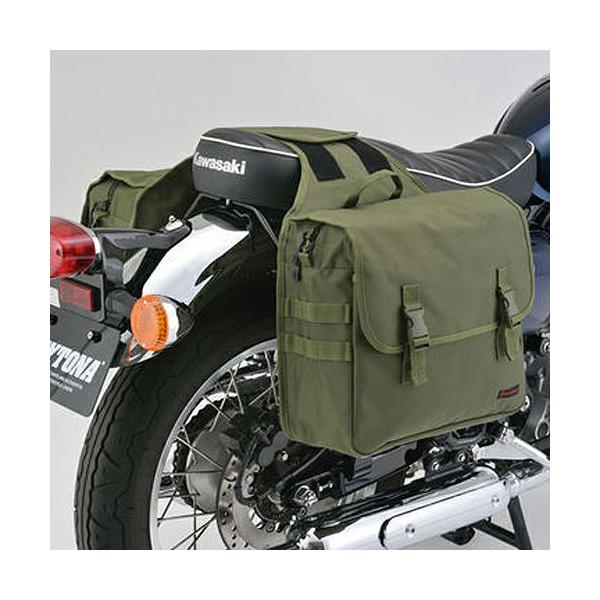 振り分けサドルバッグMIL 30L (グリーン) DHS-12 DAYTONA : モトパーツ