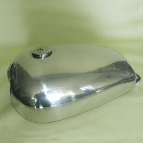 ftr223パーツ　タンク ホンダ FTR223 ロングピーナッツ アルミタンク バフ仕上げ BIGCEDAR