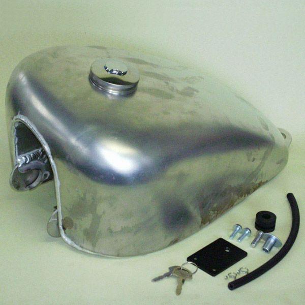 カワサキW400/650 アルミタンク TYPE-4 BIGCEDAR : モトパーツ バイク