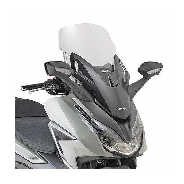 新品未使用 GIVI D1187st シールド クリア/ブラック 取扱説明書付き フォルツァ250/350 21- ウインドスクリーン 58x47 クリア GIVI