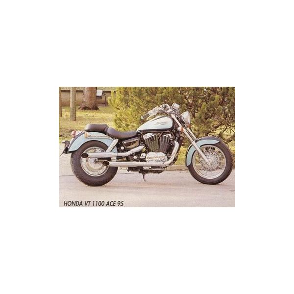 マービング(Marving) デュアルマフラー スリップオン Legend クロム VT1100シャドウACE H/CP26/BC