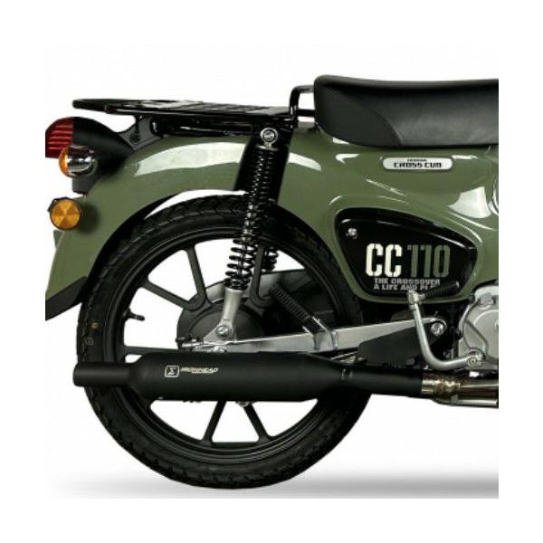 クロスカブ 22- フルエキゾーストマフラー IRONHEAD ROUND BLACK
