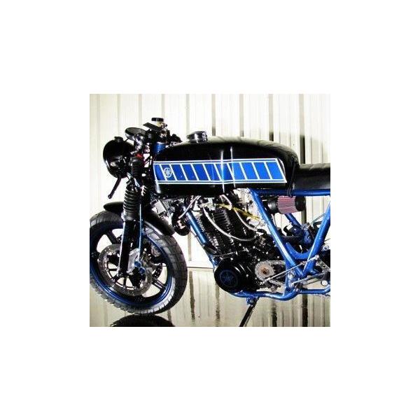 SR400FI アルミ フューエルタンク ポリッシュ Norton Dunstall Lowline