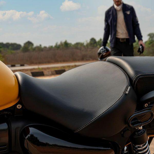純正】ロイヤルエンフィールド メテオ350 ローシート ブラック Royal