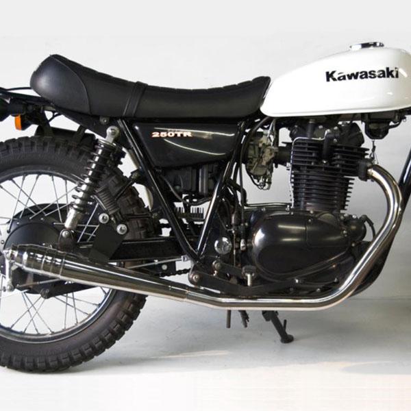 カワサキ 250TR 69メガホン フルエキ ダウン モーターロック