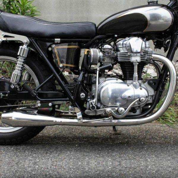 カワサキ W650STDメガホン ショート フルエキ LOW モーターロック カワサキ W650STDメガホン ショート フルエキ LOW モーターロック