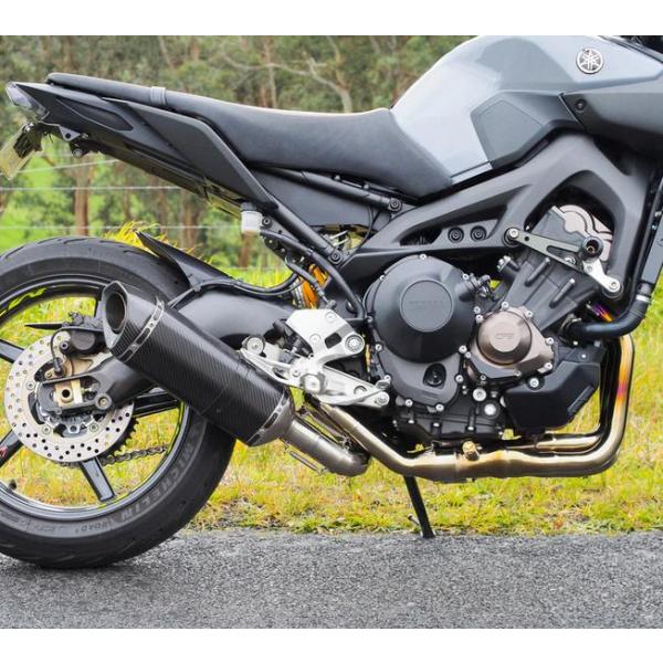 MT-09 16-20 カーボン/チタン フルエキゾーストマフラー Vandemon