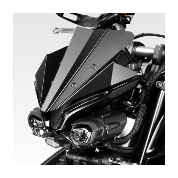 MRA スクリーン シールド ヤマハ MT-10（RN50J）2017- MT-10 22- ウインドスクリーン STEALTH アルミ ブラック DPM