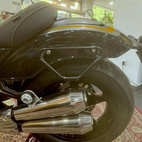 R12 La Poderosa サドル サイド バッグ サポート ステー R12 サドルバッグ サイドバッグ サポートラック サテンブラック La