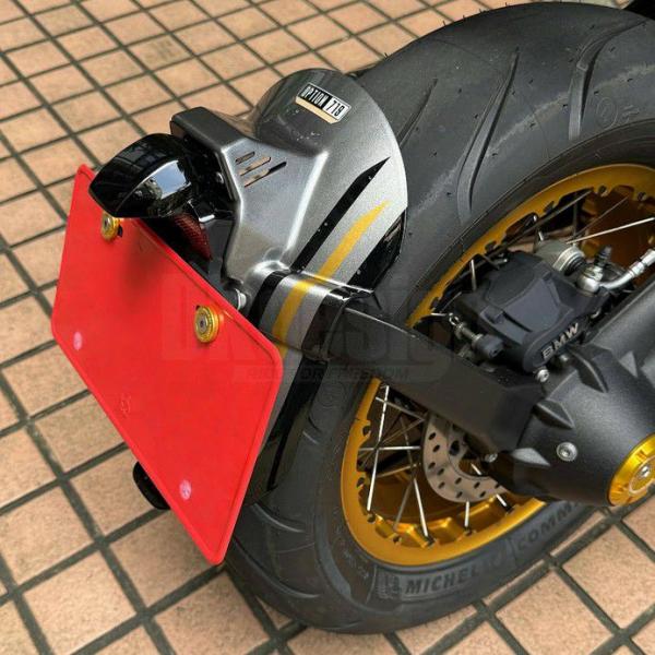  R1200/1250GS カーボン　リアフェンダー&フロントマッドガード BMW R12 リアマッドガード ライセンスサポート フェンダーレス