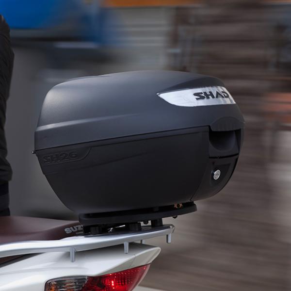 SHAD SH26 トップケース 26L (無塗装ブラック) : モトパーツ