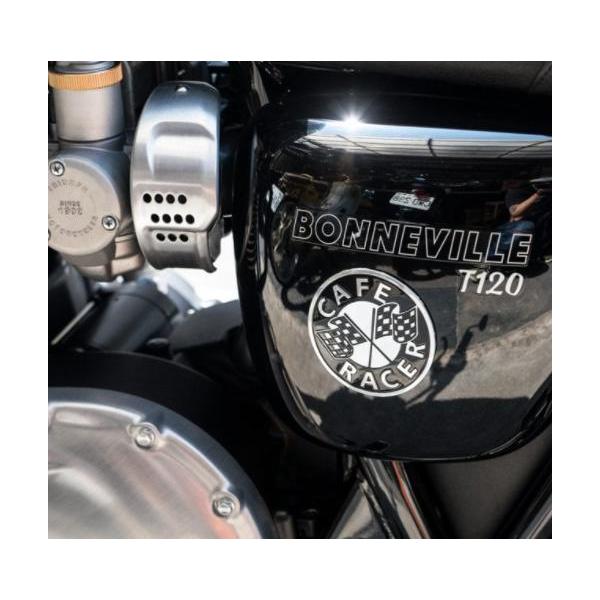 トライアンフエンブレム！飾っても！ベルトに付けてもROCKERS !バイクメ〜ン Motone(モートーン） カフェレーサー エンブレム パネル 直径8cm