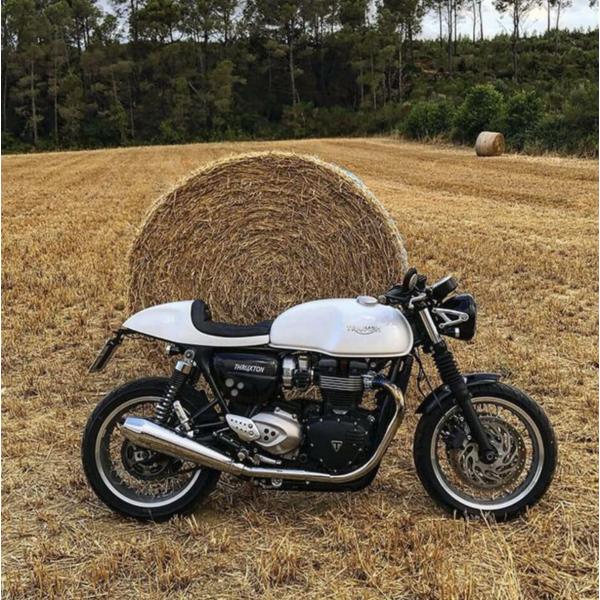 トライアンフ スラクストン 1200/R/RS モナコ シート ピュアホワイト