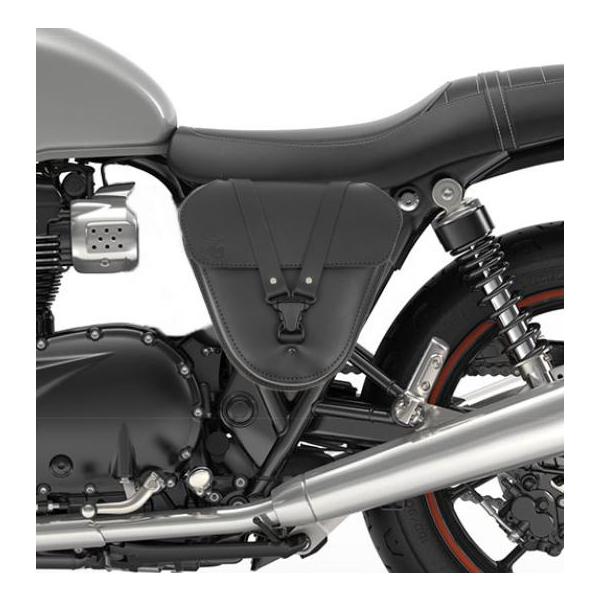 トライアンフ ボンネビルT100/T120 サイドカバーバック 本革 BAD&G