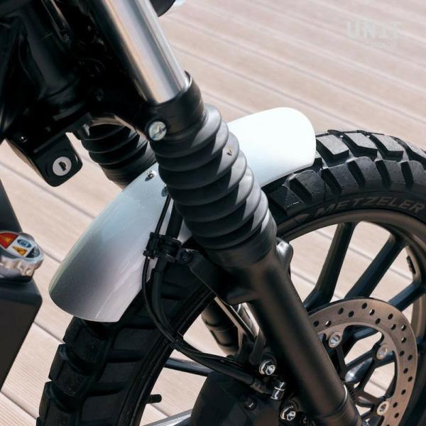 シルバー フロントフェンダー バイク用 CL250/CL500 アルミ フロントフェンダー シルバー UNIT GARAGE