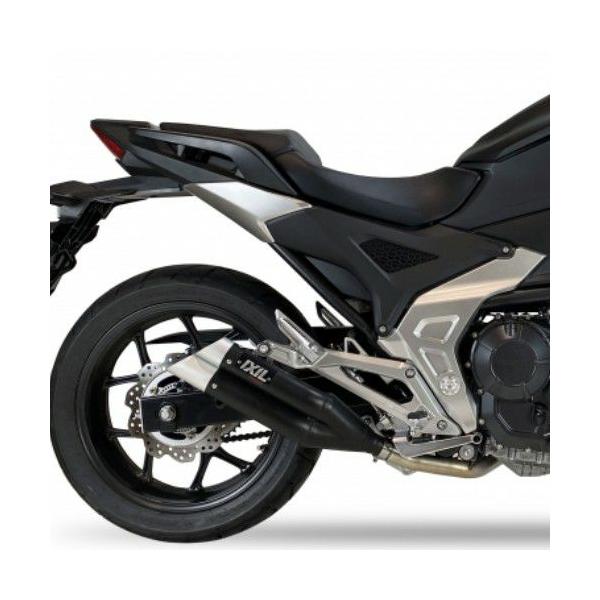 NC700X/NC750X スリップオンマフラー DUAL HYPERLOW BLACK XL イクシル