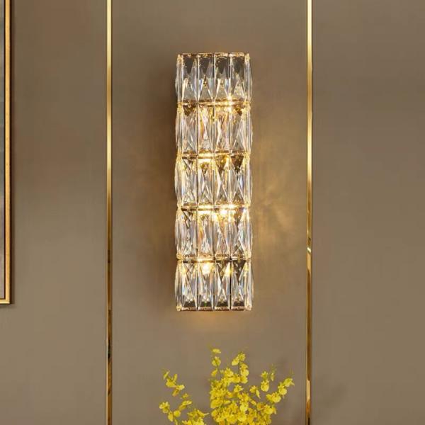 高級感 水晶 壁掛け照明 壁掛け灯 ブラケットライト 玄関照明 壁掛け