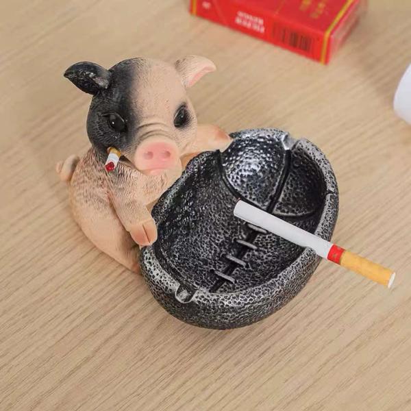 オブジェ おもしろ豚型　 はいざら　置物灰皿 おしゃれ 卓上 灰皿　小物入れ オブジェ おもしろ豚型 はいざら 置物灰皿 おしゃれ 卓上 灰皿 小物