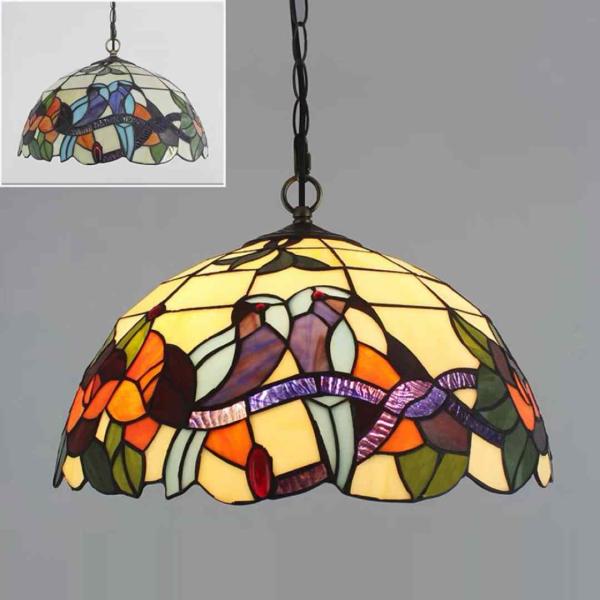 ステンドグラス．ペンダントライト豪華天井照明ステンドグラス