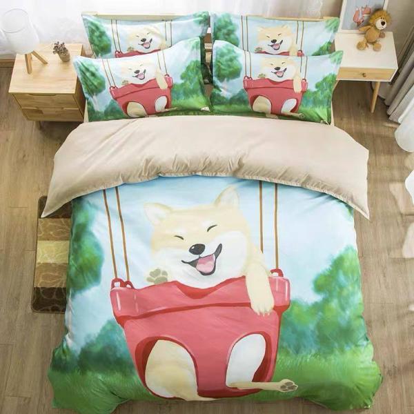 ワイドダブル ベッド用品4点セット ．寝具 枕カバー掛け布団カバー ベッドパッド ワイドダブル ベッド用品4点セット ．寝具 枕カバー掛け布団