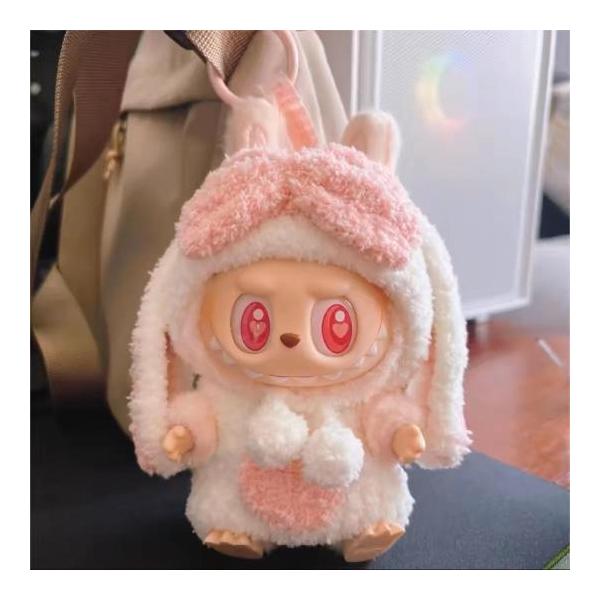 新品2点セット ウサギlabubuラブブぬいぐるみ服17cm着せ替え着ぐるみ