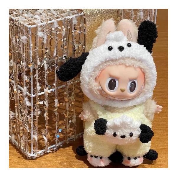 犬夜叉 ぬいぐるみ 着せ替え 服装付き 新品2点セット いぬ labubuラブブぬいぐるみ服17cm着せ替え