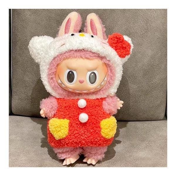 新品2点セット 犬 labubuラブブぬいぐるみ服17cm着せ替え着ぐるみ 新品2点セット 犬 labubuラブブぬいぐるみ服17cm着せ替え