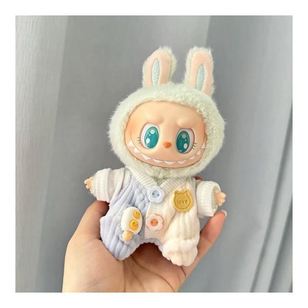 POPMART LABUBU ミラン コスチューム ぬい服 着ぐるみ 新品ロンパース labubuラブブぬいぐるみ服17cm着せ替え着ぐるみ
