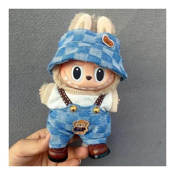 LABUBUぬいぐるみ　着せ替え服セット 新品3点セット labubuラブブ ぬいぐるみ服17cmドレス着せ替え 着ぐるみ