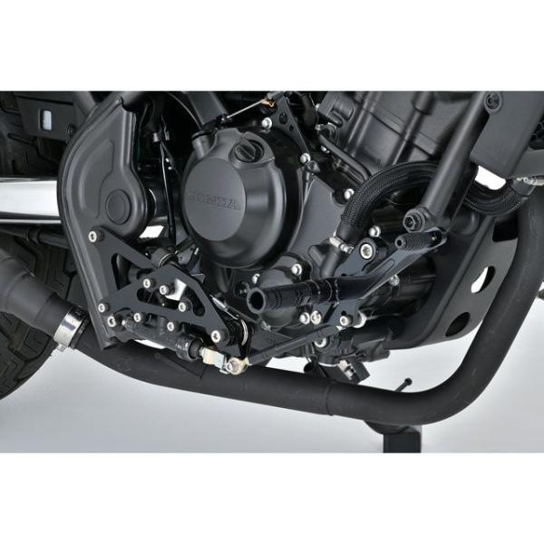 オーバーレーシング Rebel250 フォワードコントロールステップ 4P（ブラック） OVER RACING