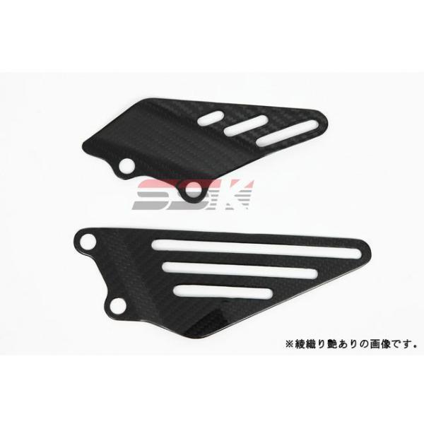SPEEDRA ZX-14R ZZR1400 ヒールプレート 左右セット ドライカーボン カラー 綾織り艶あり SPEEDRA