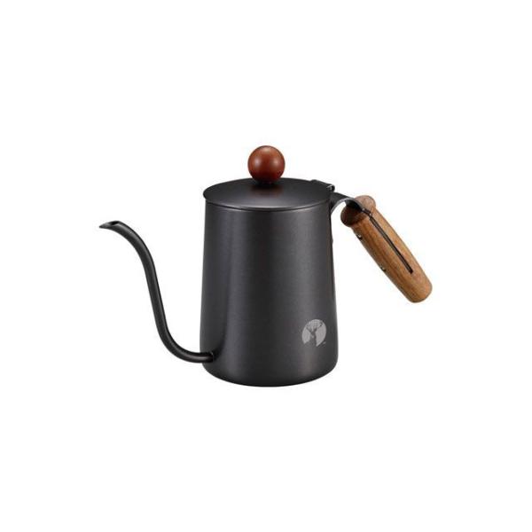 キャプテンスタッグ アルゴ ドリップポット 木柄 600ml ブラック CAPTAIN STAG