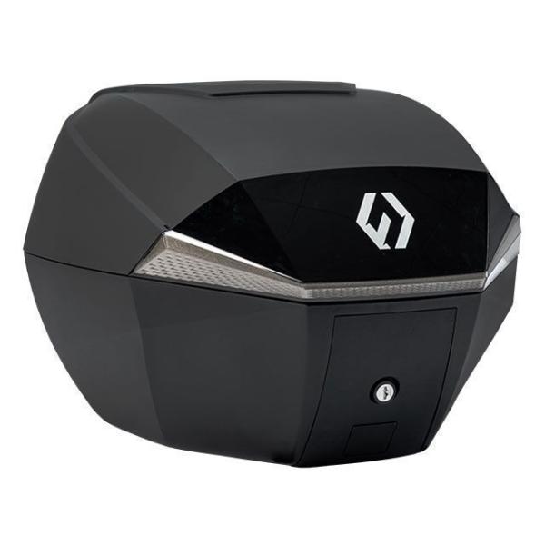 フルヒトロス リアボックス 35L用 SHIELD TOP CASE Sサイズ ベーシックバージョン トップケース バイク用（ブラック/シルバー） …