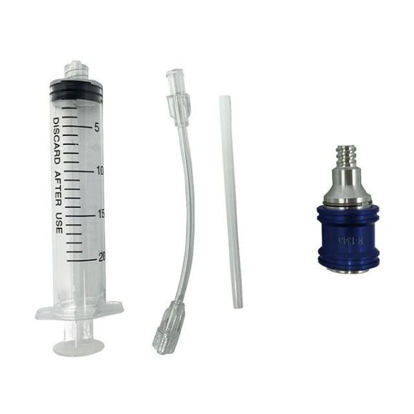 シグネット 40604 カーエアコン用 R134a対応 オイル・蛍光剤注入器セット 使い切りタイプ 自動エア抜きカプラー付 メーカー在庫あり SIG…