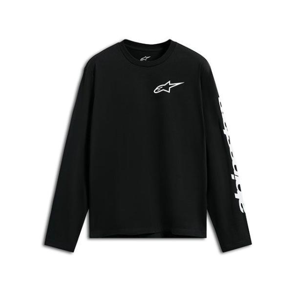 アルパインスターズ L/S Tシャツ トラックサイド（ブラック/ホワイト） サイズ L メーカー在庫あり Alpinestars