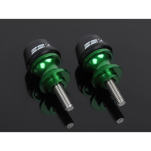 SPEEDRA KAWASAKI汎用 スタンドフックスライダー M10 カラー グリーン メーカー在庫あり SPEEDRA